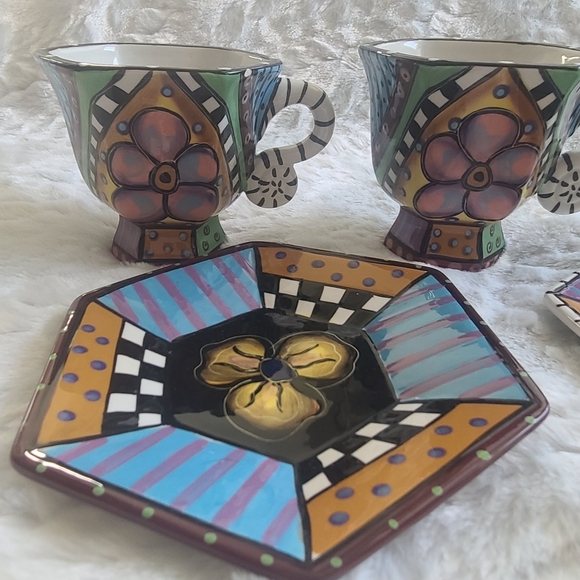 Studio Designworks - Set of 2 Tea Cups With Saucers - Picture 15 of 16